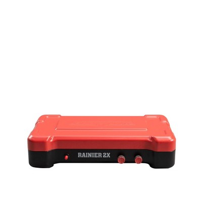  Camp Chef Mountain Series Rainier 2x Two-Burner Camp Stove With Griddle & Carry Bag