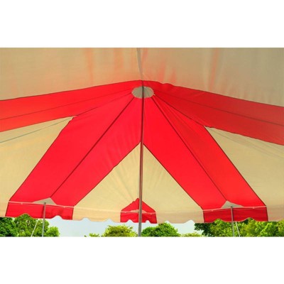  Party Tents Direct Weekender Outdoor Canopy Pole Tent, Red, 20 Ft X 20 Ft