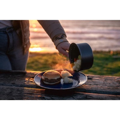  Stansport Enamel Camping Tableware Set 24 Pieces Blue