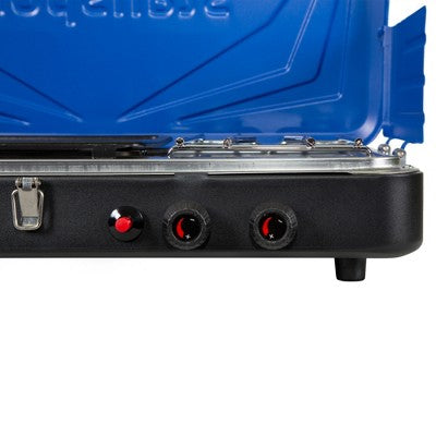  Stansport Propane Stove And Grill Combo Piezo Ignition Blue