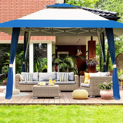  Tangkula 13' X13' Folding Gazebo Canopy Patio Outdoor Tent Party Shade Shelter