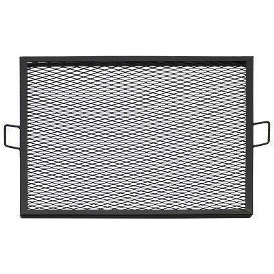 Sunnydaze Decor Sunnydaze Outdoor Camping Or Backyard Heavy-Duty Steel Square X-Marks Fire Pit Cooking Grilling Grate
