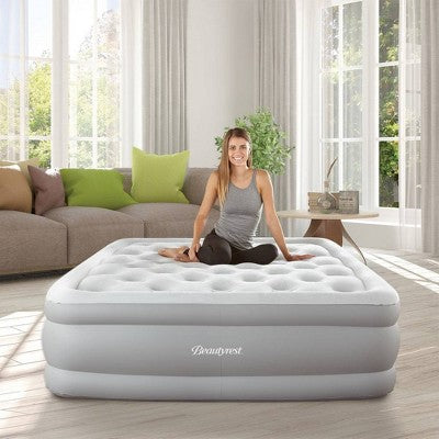  Beautyrest Skyrise 16" Air Mattress With External Pump 1-Touch Comfort Control - Full Size
