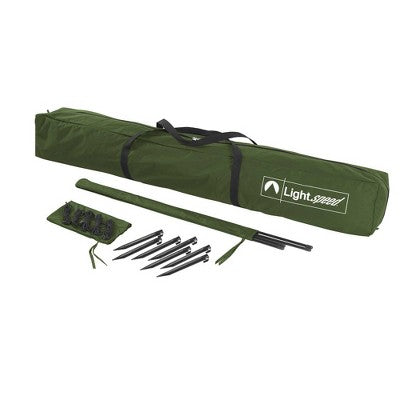  Lightspeed Outdoors Pop-Up 6-Sided Screen Shelter, Camping Gazebo, Green