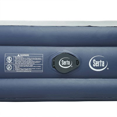  Serta 16" Rechargeable Air Mattress With Electric Pump - Queen