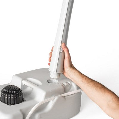  Alpcour 17L Portable Camping Sink – Foot Pump Operated Hygiene Station With Towel Rack And Soap Dispenser