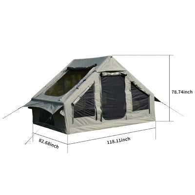  Inflatable Camping Tent 4 Season Glamping Tent For 4 To 6 Person Waterproof Windproof Air Tent Easy Setup Portable Outdoor Shelter-The Pop Home