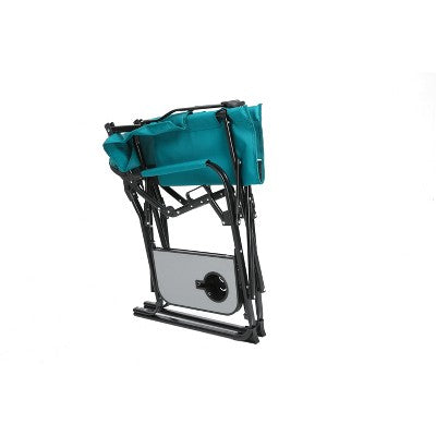  Camping Directors Chair, Heavy Duty,Oversized Portable Folding Chair With Side Table, Pocket For Beach, Fishing,Trip,Picnic,Lawn Blue