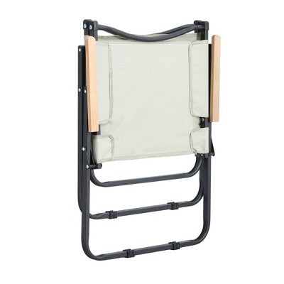  Airsurfer 2-Pack Folding Outdoor Chairs, Portable Armrest Chairs For Camping, Beach, BBQ, Patio & Indoor Use, No Assembly – Beige