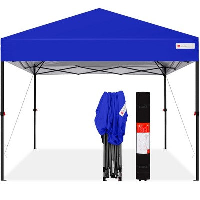  Best Choice Products 10x10ft Easy Setup Pop Up Canopy Instant Portable Tent W/ 1-Button Push, Carry Case