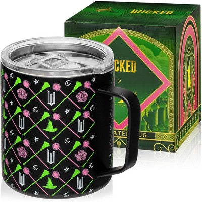  Dragon Glassware X Wicked 12 Oz Stainless Steel Camp Mug - Black