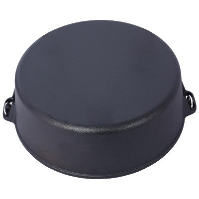  Dexmalle Pre-Seasoned Cast Iron Dutch Oven With Skillet Lid
