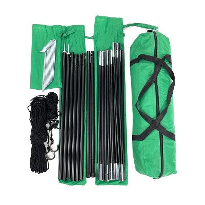  Kamp-Rite KAMPAWN319 SUV Sport Multi Use Outdoor Shade Shelter Tent Camping Awning W/ 3 Poles, 2 Legs, & Carry Bag, Jolly Green
