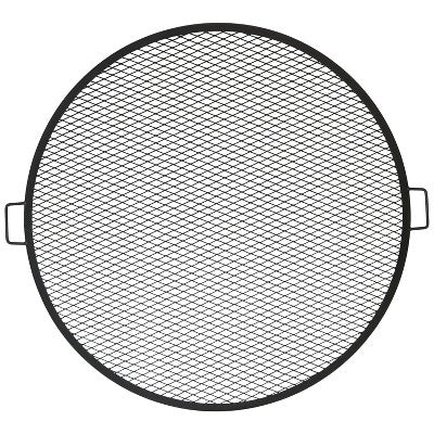 Sunnydaze Decor Sunnydaze Outdoor Camping Or Backyard Heavy-Duty Steel Round X-Marks Fire Pit Cooking Grilling Grate
