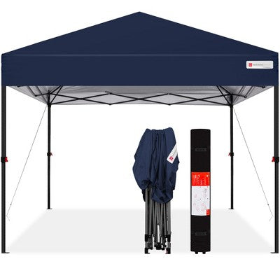  Best Choice Products 10x10ft Easy Setup Pop Up Canopy Instant Portable Tent W/ 1-Button Push, Carry Case