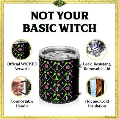  Dragon Glassware X Wicked 12 Oz Stainless Steel Camp Mug - Black