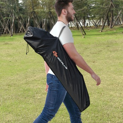  Costway Portable 38'' Oversized High Outdoor Beach Chair Camping Fishing Folding Chair