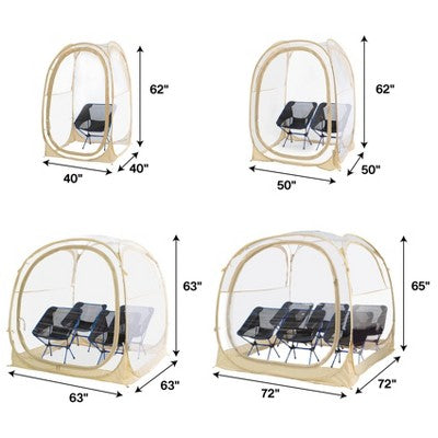  Pop Up Fiberglass Weather Proof Pod - EighteenTek