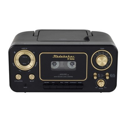  Studebaker SB2135BT Portable Stereo CD Player With Bluetooth, AM/FM Stereo Radio And Cassette Player/Recorder