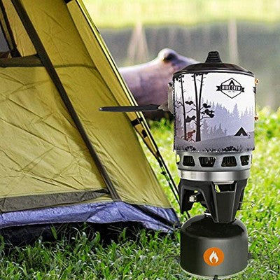  Hike Crew Portable All-In-One Outdoor Cooking System With Stove & Pot