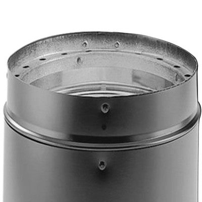  DuraVent DVL 6 X 6 Inch Diameter Stainless Inch Steel Double Wall Ceiling Chimney Wood Burning Stove DVL Pipe Connector Kit, Black