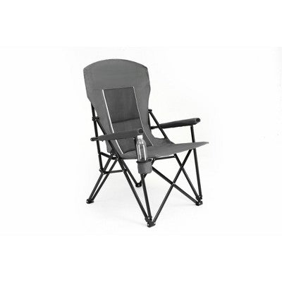  SKRAN Oversized Camping Chairs, High Back Heavy Duty Lawn Chair, Portable Collapsible Chair With Cup Holder For Outdoor, Travel, Picnic, Beach