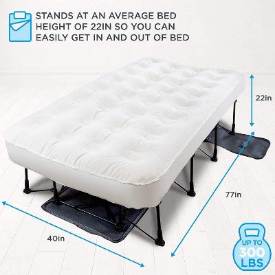  Ivation Air Mattress With Built In Pump, EZ-Bed With Legs