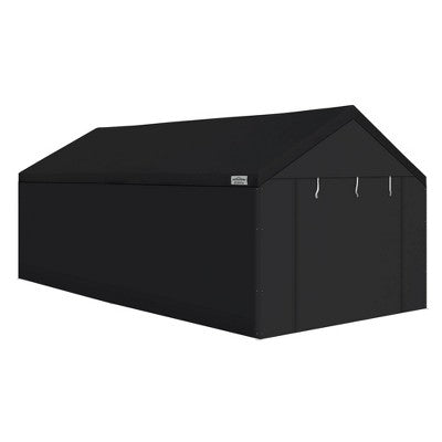  Caravan Canopy Domain 20x10 Foot Carport Tent Sidewalls, Black (Sidewalls Only)