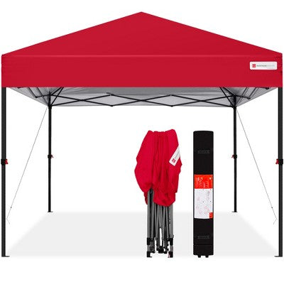  Best Choice Products 10x10ft Easy Setup Pop Up Canopy Instant Portable Tent W/ 1-Button Push, Carry Case