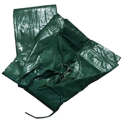  Moose Supply 8 Mil Drawstring Green Tarp Yardwork Leaf Hauler, 9' X 9'