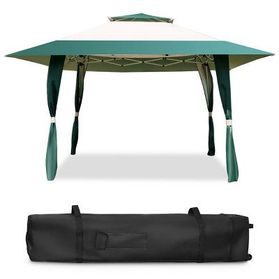  Tangkula 13' X13' Folding Gazebo Canopy Patio Outdoor Tent Party Shade Shelter