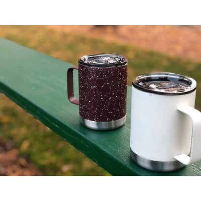  FIFTY/FIFTY 12oz Stainless Steel With PP Lid Speckle Mug Navy/White