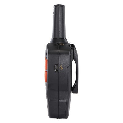  Cobra ACXT145-3 Compact Walkie Talkies - Rechargeable 16-Mile Range Two-Way Radios (3-Pack) - Black & Orange