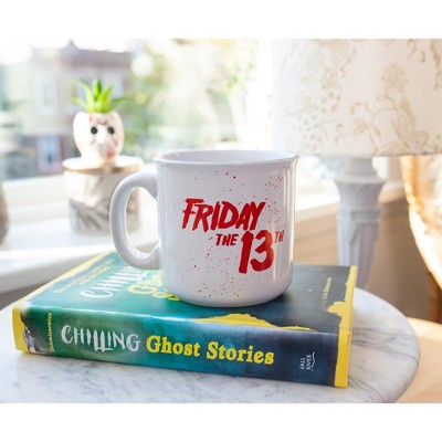  Silver Buffalo Friday The 13th Welcome To Camp Crystal Lake Ceramic Camper Mug | 20 Ounces