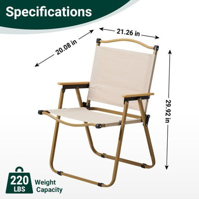  Karl Home 2 Pack Steel Portable Camping Chair