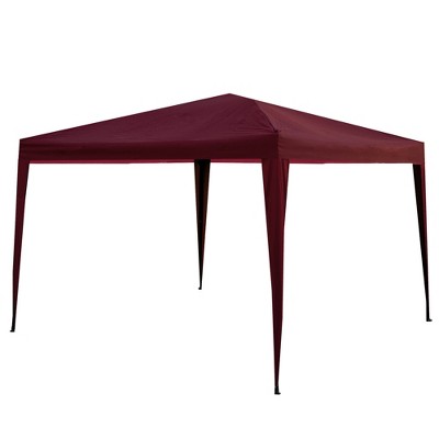 Northlight 10' X 10' Burgundy Pop-Up Outdoor Canopy Gazebo