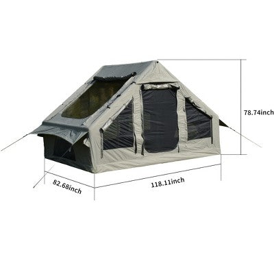  PAGED 9.8 X13ft Camping Tent Inflatable Camping Tents With Mesh And Chimney Window For Fishing, Car Camping, Hiking, Mountaineering