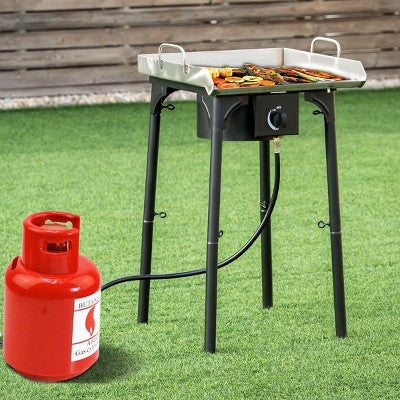  Costway Portable Propane 100000BTU Single Burner Outdoor Camp Stove W Adjustable Legs