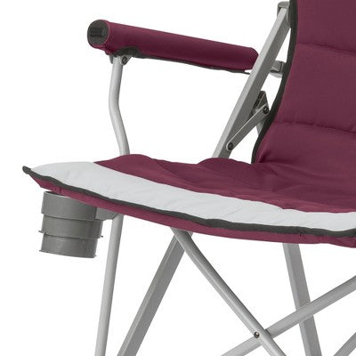  CORE Set Of 2 300-Pound Capacity Padded Hard Arm Chair W/Storage Pockets & Carry Bag W/Instant 10-Foot Outdoor Pop-Up Shade Canopy Shelter Tent, Gray