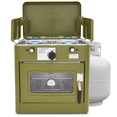  Hike Crew Portable Camping Oven With Dual Burner Propane Stove