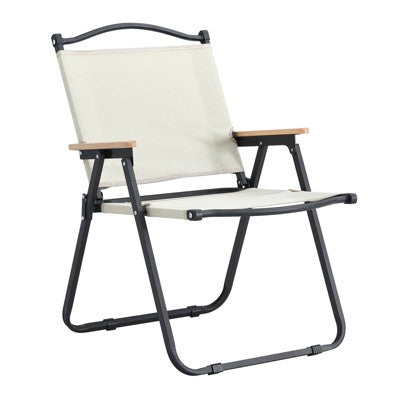  DSVIMOY Folding Chair, Outdoor Folding Chair For Camping, Picnics, Beach,Backyard, Beige, 20.47"*21.46"*31.1"