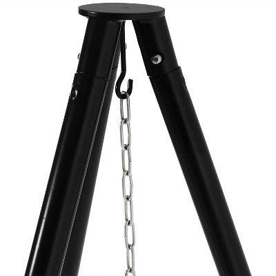 Sunnydaze Decor Sunnydaze Outdoor Camping Or Backyard Steel Tripod Fire Pit Cooking Grilling BBQ Grate - 22" - Black
