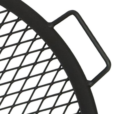 Sunnydaze Decor Sunnydaze Outdoor Camping Or Backyard Heavy-Duty Steel Round X-Marks Fire Pit Cooking Grilling Grate