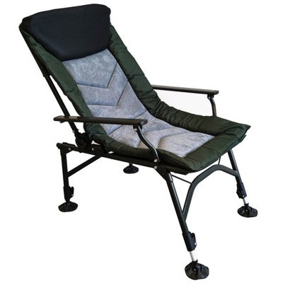  Camping Lounge Chair, Portable Folding Reclining Camping Chair With Adjustable Backrest For Indoor And Outdoor Camping Hiking Fishing,Green+black+grey