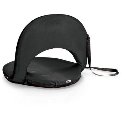  Picnic Time Oniva Seat Portable Reclining Chair - Black