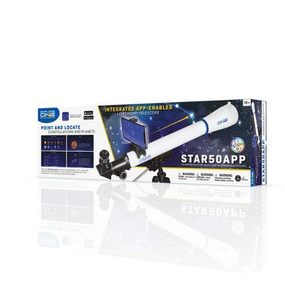 National Geographic Explore One STARAPP - 50mm Refractor Telescope W/ Panhandle Mount And Astronomy APP