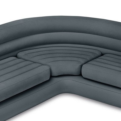  Intex Inflatable Corner Sectional Sofa & Ultra Lounge Chair And Ottoman Set