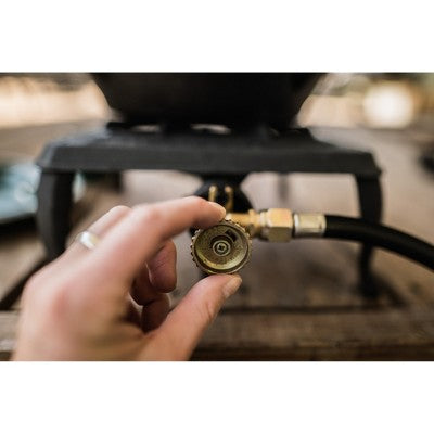  Stansport Single Burner Cast Iron Stove With Regulator Hose
