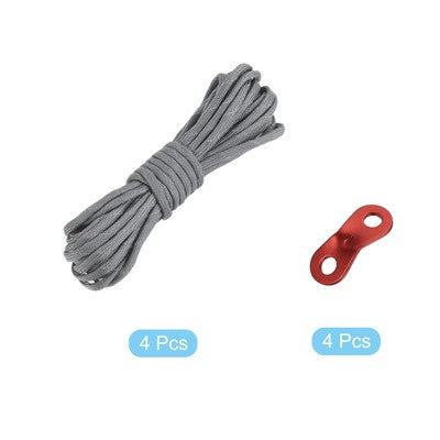  Unique Bargains Tent Rope Nylon Reflective Guyline Cords With Aluminum Cord Adjusters For Camping Hiking