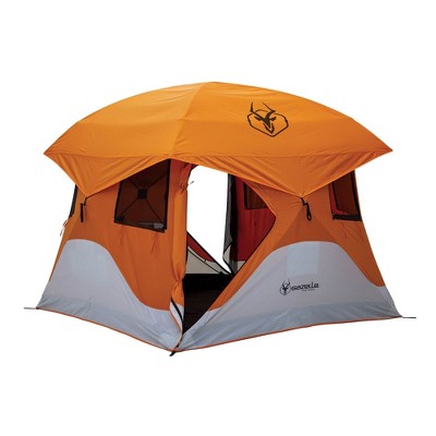  Gazelle T4 94"x94" 4 Person Pop Up Camping Hub Tent W/ Removable Floor (2 Pack)